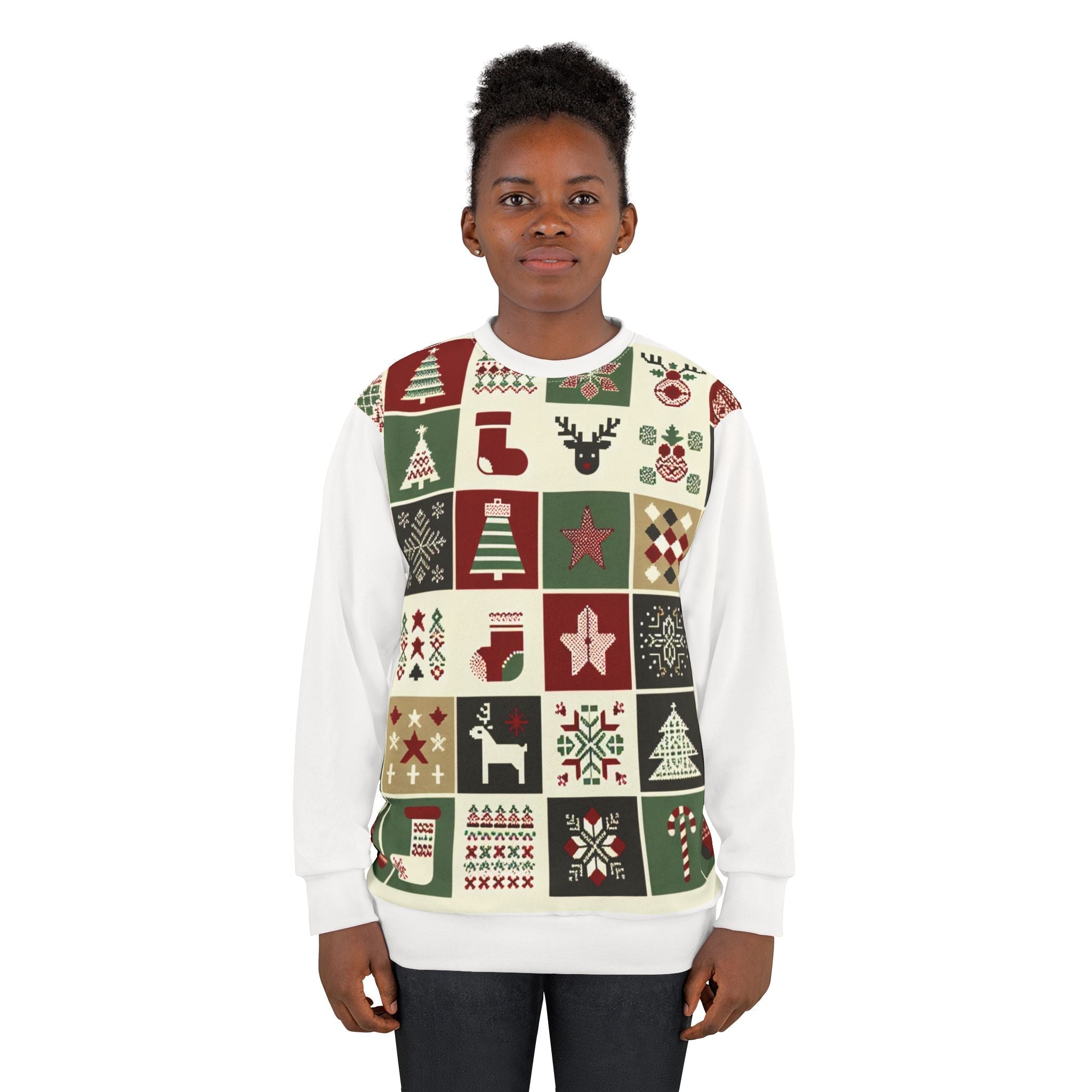 Area Christmas Sweatshirt with Festive Wonderland Print