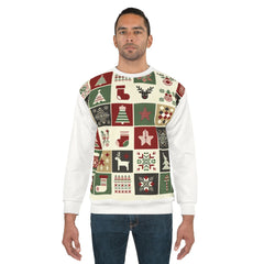Area Christmas Sweatshirt with Festive Wonderland Print