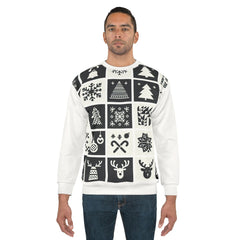 Area Christmas Sweatshirt with Festive Wonderland Prints