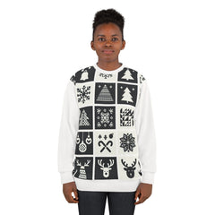 Area Christmas Sweatshirt with Festive Wonderland Prints