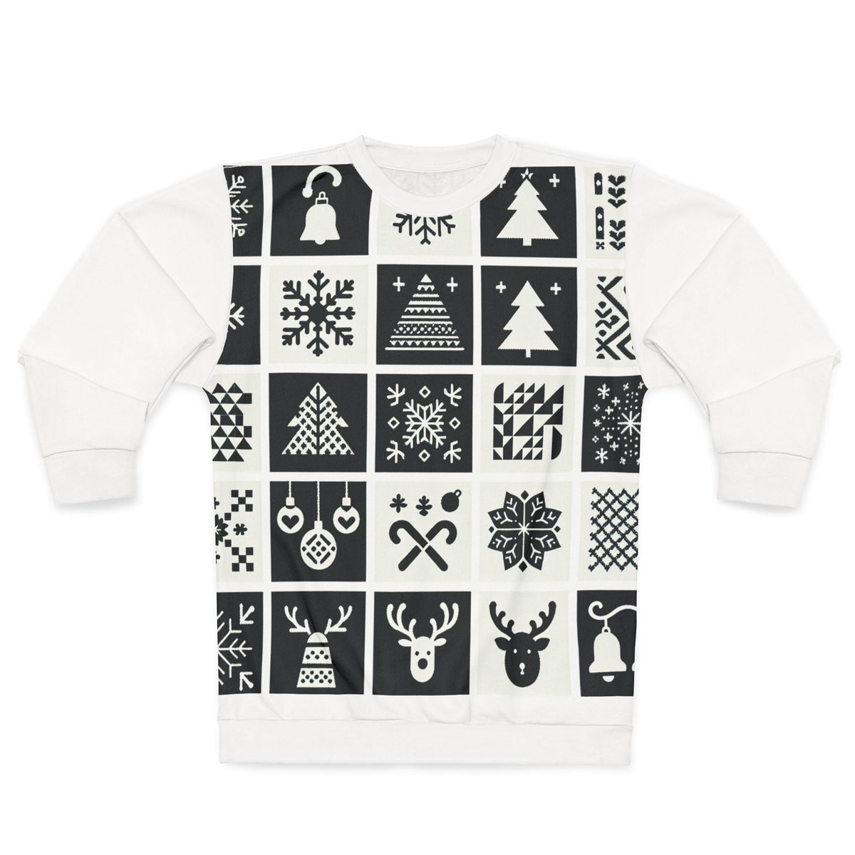 Area Christmas Sweatshirt with Festive Wonderland Prints XS