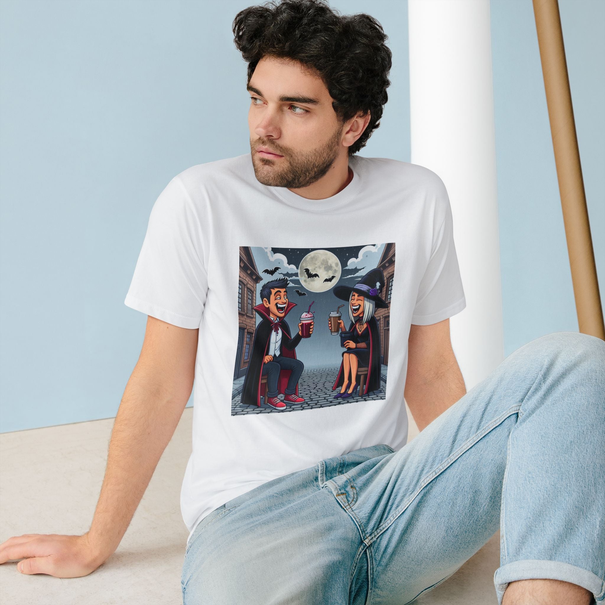 Area Terror T-Shirt with Witch and Vampire Design