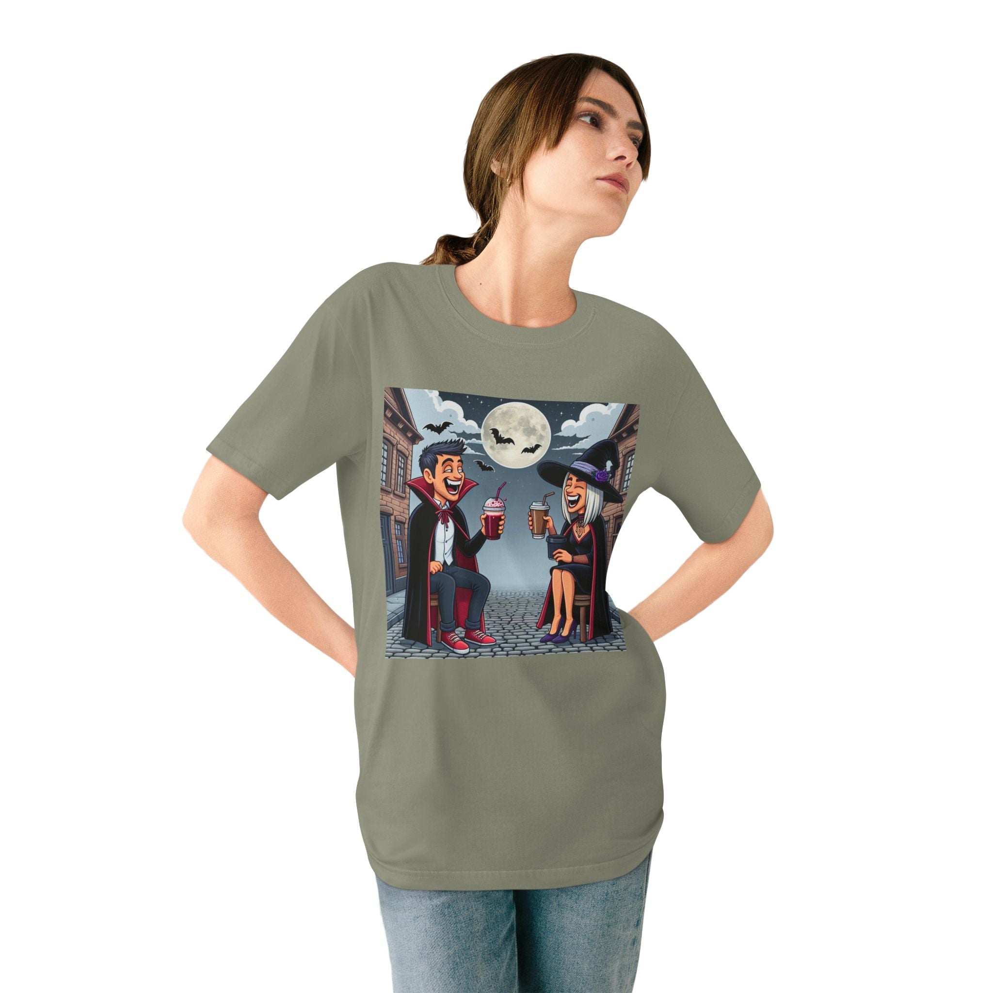 Area Terror T-Shirt with Witch and Vampire Design