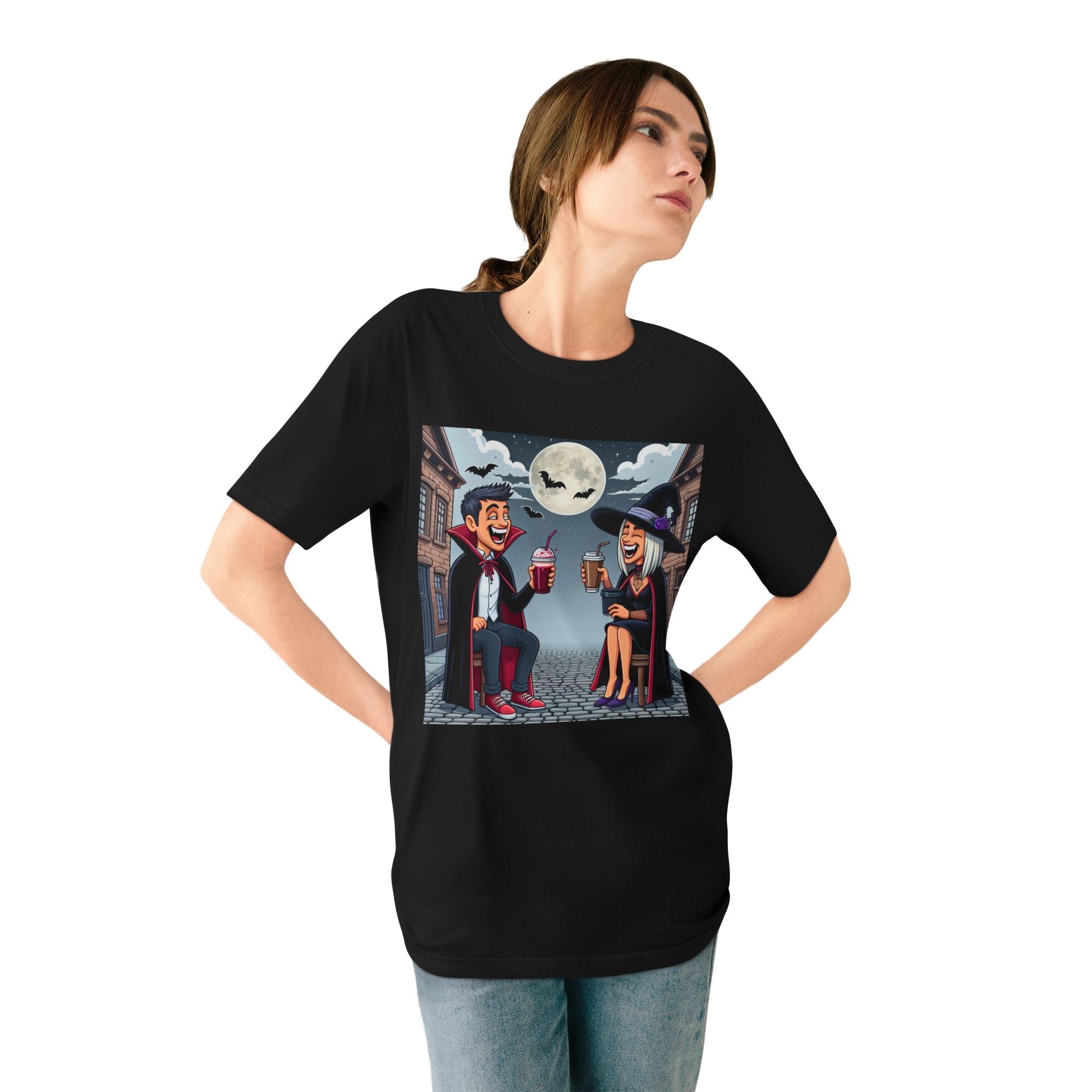 Area Terror T-Shirt with Witch and Vampire Design