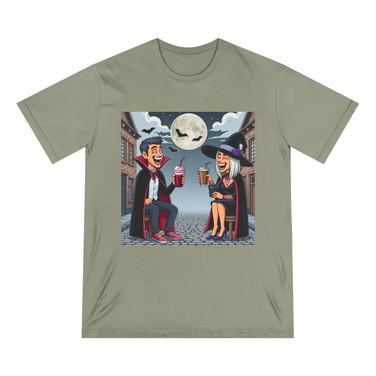 Area Terror T-Shirt with Witch and Vampire Design