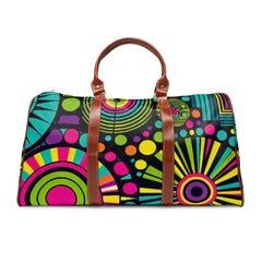 Area Travel Bag with Vibrant Retro Pattern 20’’ x 12’’