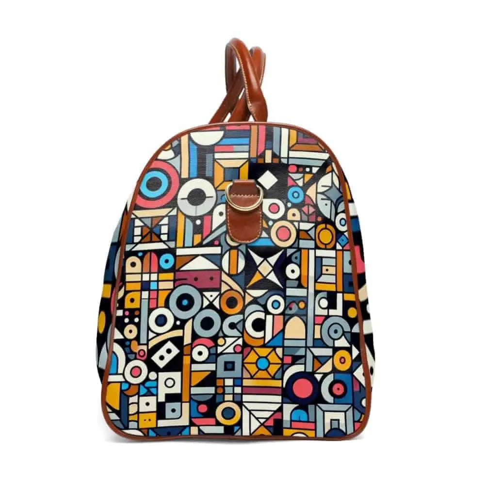 Area Travel Bags with Multicolored Geometric Patterns 20’’