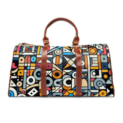 Area Travel Bags with Multicolored Geometric Patterns 20’’