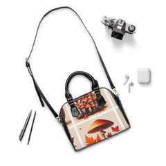 Area Travel Shoulder Handbag with Harmony Maplewood Design