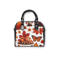 Area Travel Shoulder Handbag with Harper Autumnal Design