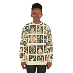Artistic Christmas Sweatshirt Twinkling Wonderland Design