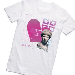 Artistic David Vaporwave T-shirt - Fucsia / XXL - T-Shirt