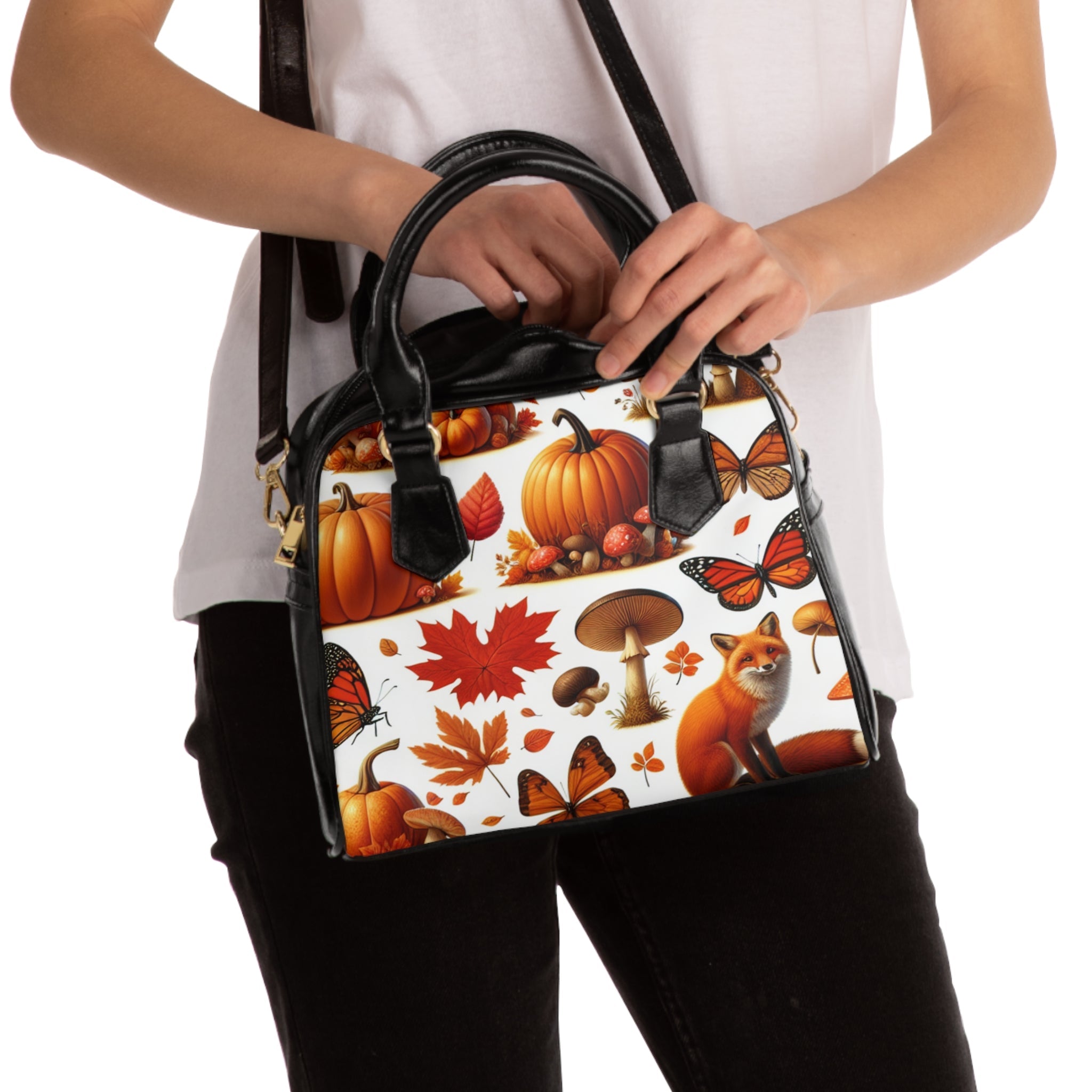 Autumn Area Travel Shoulder Handbag by Harper Fallbrook