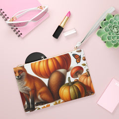 Autumn Avery Travel Clutch Bag with Fall Leaf Design