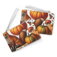 Autumn Avery Travel Clutch Bag with Fall Leaf Design