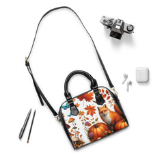 Autumn Fields Shoulder Handbag with Seasonal Designs 9.45’’