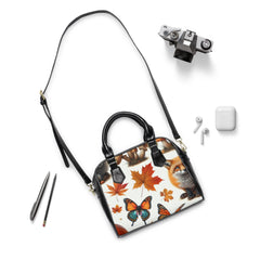 Autumn Print Area Shoulder Handbag by Amber Lancaster
