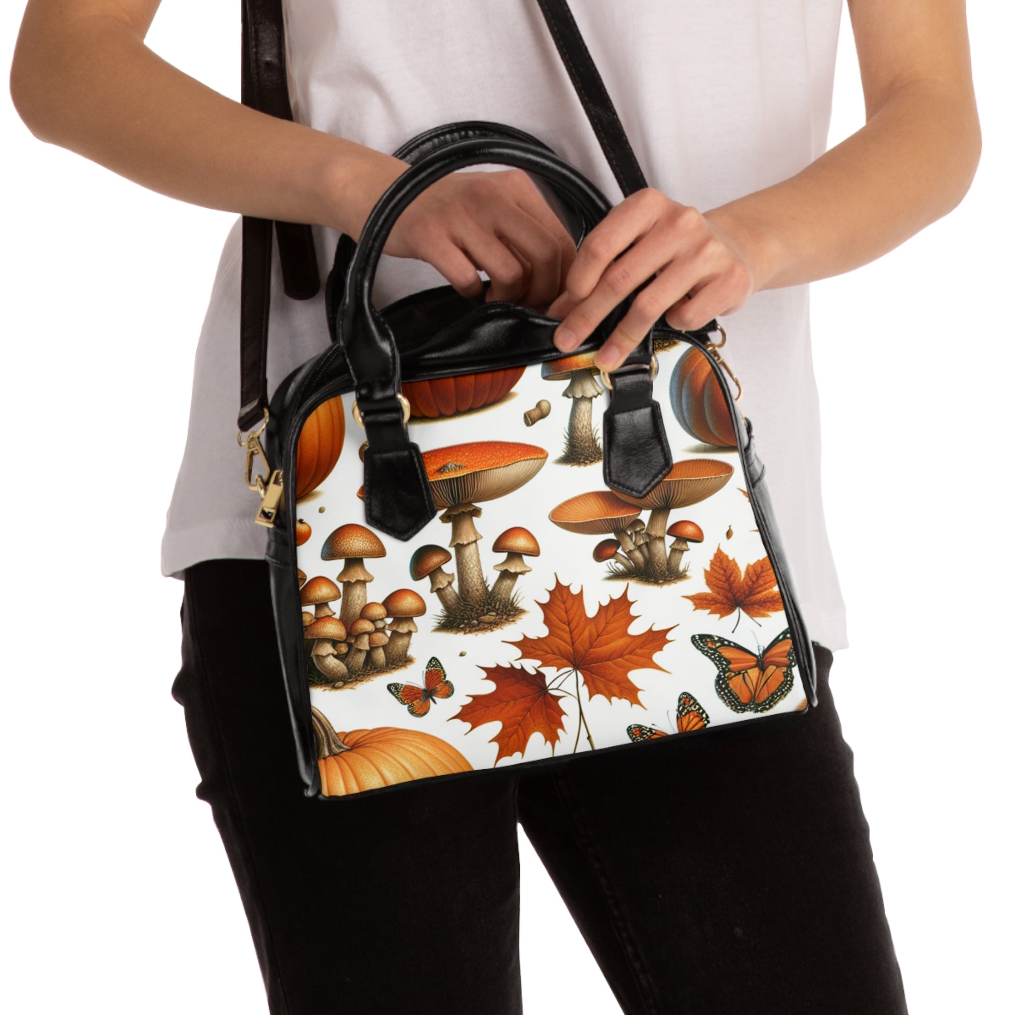 Autumn Vibes Bag High-Grade PU Leather Polyester Lining
