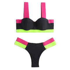 Bandage Bikini Push Up Swimwear