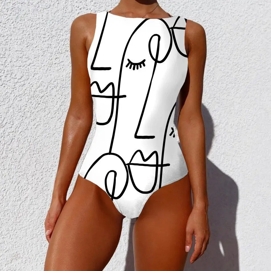 Bandage High Waist Swimsuit