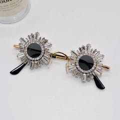 Baroque Style Rhinestone Sunglasses for Women One Size