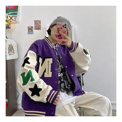 Baseball loose BF embroidery Jacket