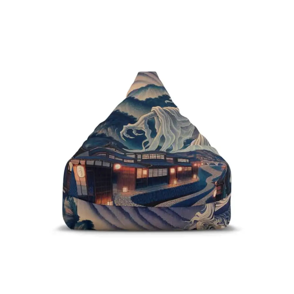 Bean Bag Chair Cover with Enchanted Japanese Folktale