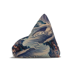 Bean Bag Chair Cover with Enchanted Japanese Folktale Design