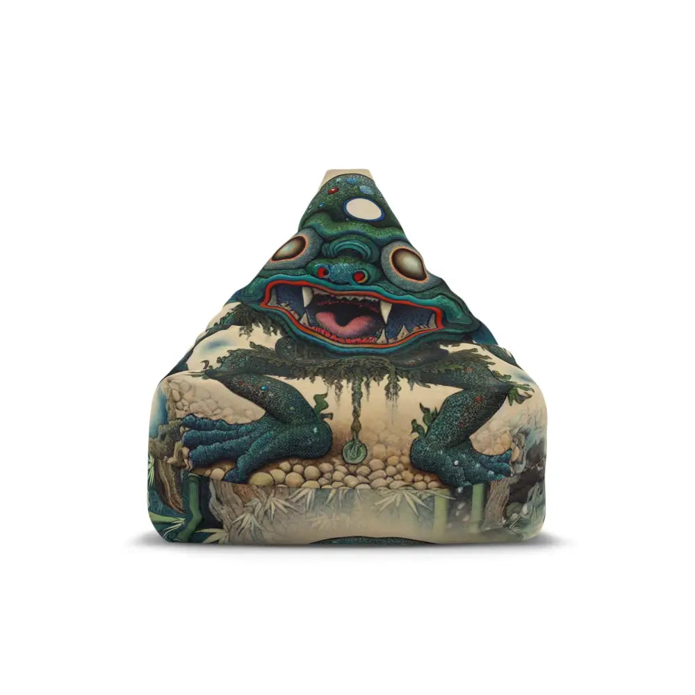 Bean Bag Chair Cover with Kappa Yokai Bamboo Forest Design