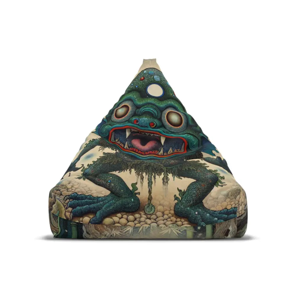 Bean Bag Chair Cover with Kappa Yokai Bamboo Forest Design