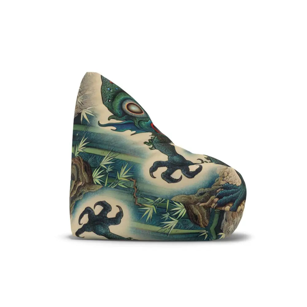 Bean Bag Chair Cover with Kappa Yokai Bamboo Forest Design