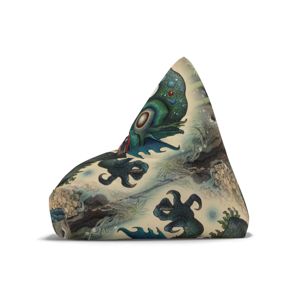 Bean Bag Chair Cover with Kappa Yokai Bamboo Forest Design