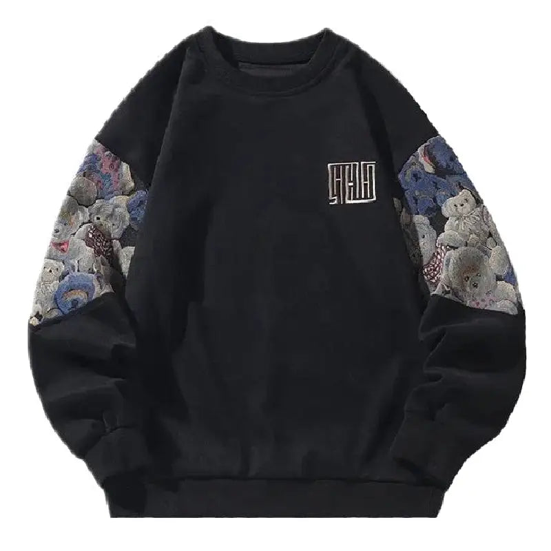 Bear Long Sleeve O Neck Sweatshirt