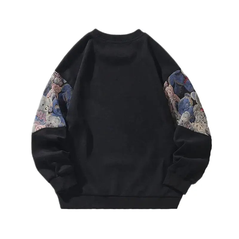 Bear Long Sleeve O Neck Sweatshirt for Men and Women