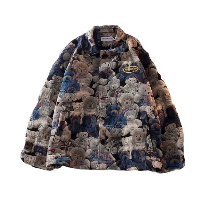 Bear Oversize Long Sleeve Jacket for Cold Weather