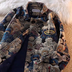 Bear Oversize Long Sleeve Jacket for Cold Weather