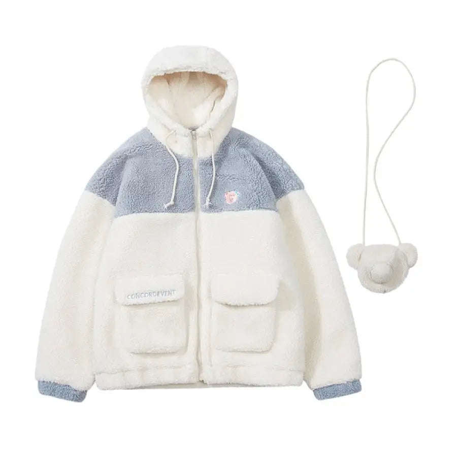 Bear Thick Cotton Padded Coat for Winter Warmth