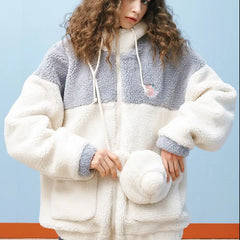 Bear Thick Cotton Padded Coat for Winter Warmth