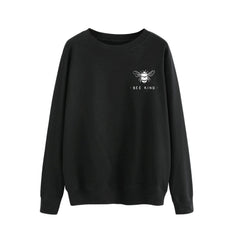Bee Kind Vegan Sweatshirt - Black / S - SWEATSHIRT
