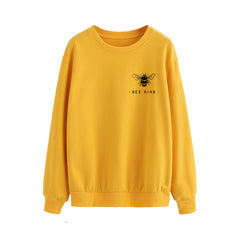 Bee Kind Vegan Sweatshirt - Yellow / S - SWEATSHIRT