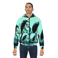 Beetle Knight Hoodie with Armored Insectoid Design