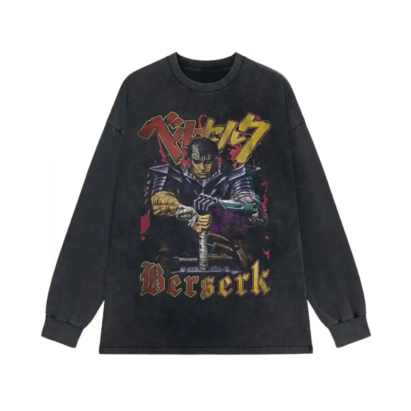 Berserk Anime Long Sleeve Necklace Sweatshirt