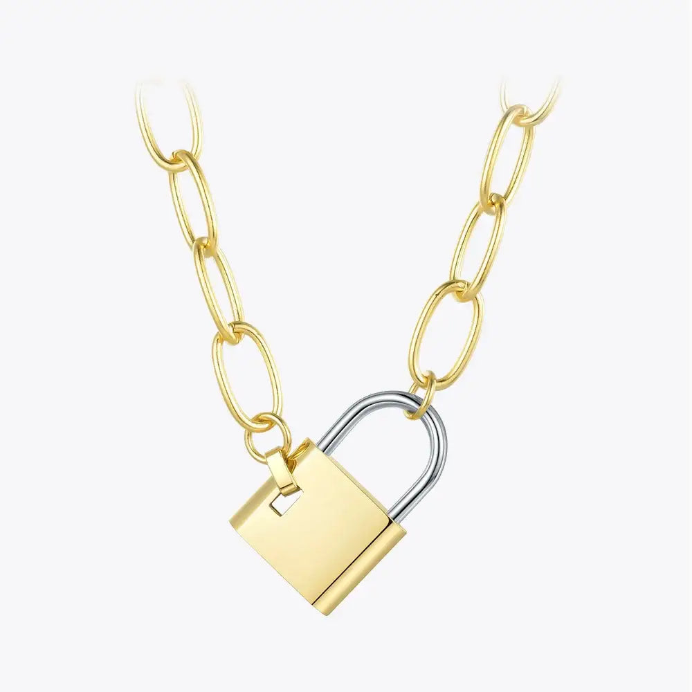 Big Lock Link Chain Stainless Steel Choker