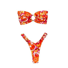 Bikini Set Push Up Top and Thong for Beach Style