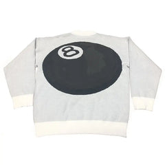 Billiards 8 Ball Knitted Sweater - Gray / M