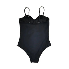 Black Aesthetic Push Up Monokini Nylon Spandex Swimsuit / S