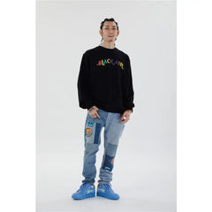 Black Air Sweatshirt Pullover Urban Loose Fit