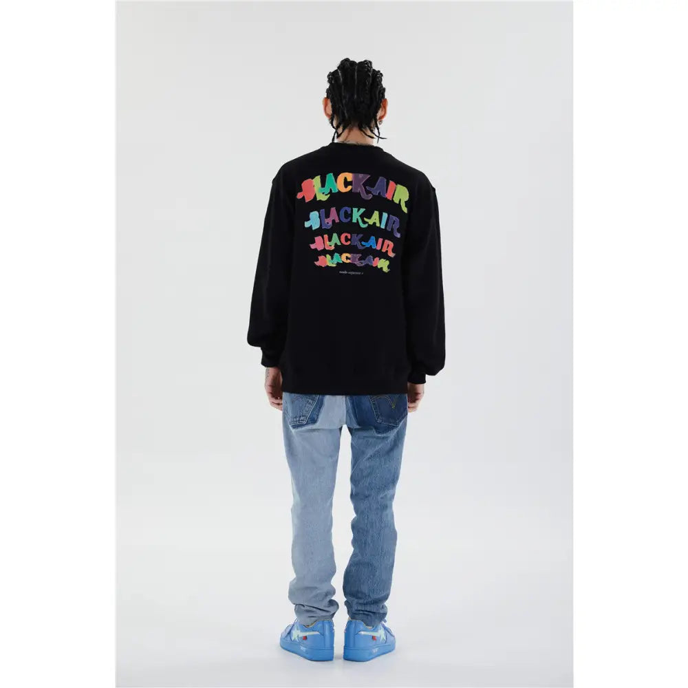 Black Air Sweatshirt Pullover Urban Loose Fit