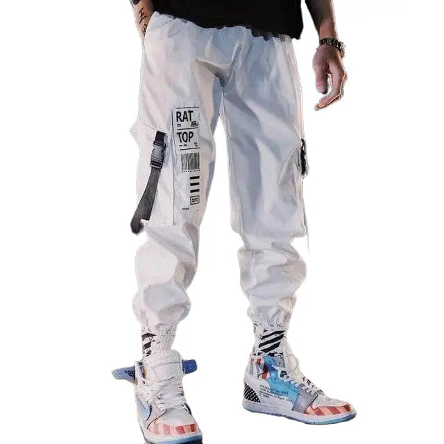 Black and White Cargo Pants