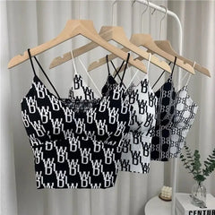 Black And White Crop Top